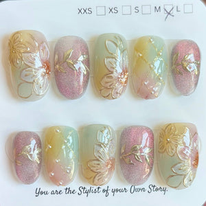 Short Oval 900-924 Design Press On Nail Selections