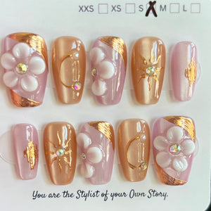Short Coffin/Square 430-446 Press On Nail Selections