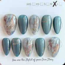 Short Almond 800-829 Design Press On Nail Selections