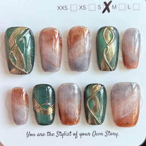Short Coffin/Square 400-430 Press On Nail Selections