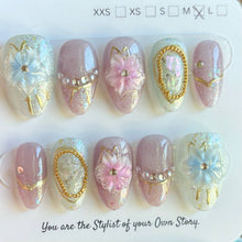 Short Almond 800-829 Design Press On Nail Selections
