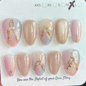 Short Almond 822-846 Design Press On Nail Selections