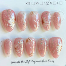 Short Almond 800-829 Design Press On Nail Selections