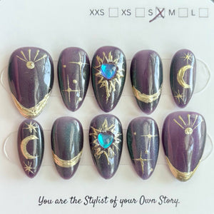 NEW Short Almond 830-856 Design Press On Nail Selections