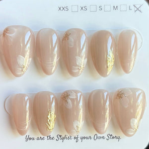 Short Almond 830-856 Design Press On Nail Selections
