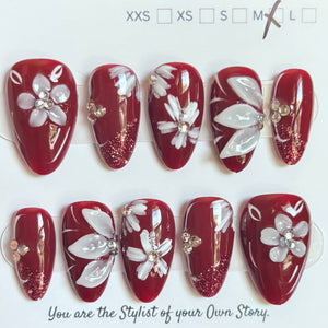 Short Almond 847-885 Design Press On Nail Selections