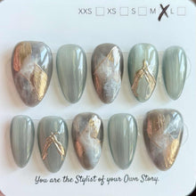 Short Almond 800-829 Design Press On Nail Selections
