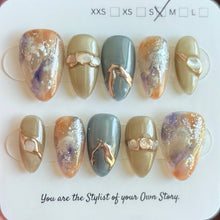 Short Almond 857-885 Design Press On Nail Selections