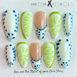 Medium Length 1001-1027 Press On Nail Selections