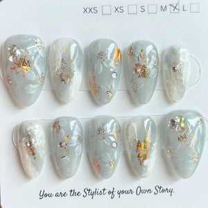 Short Almond 857-885 Design Press On Nail Selections