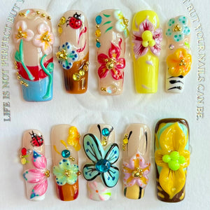 Long Length Press On Nail Selections