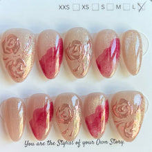 Short Almond 800-829 Design Press On Nail Selections
