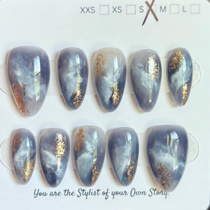 Short Almond 847-885 Design Press On Nail Selections