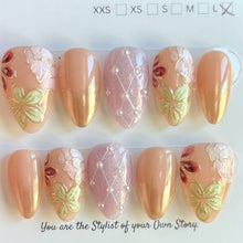 Short Almond 800-829 Design Press On Nail Selections