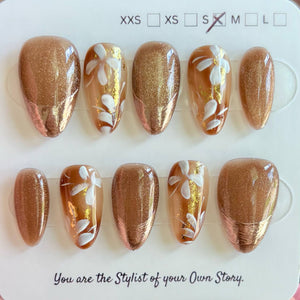 Short Almond 847-885 Design Press On Nail Selections