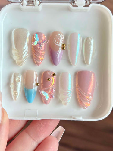 Tropical Breeze Press On Nail Set Size S/2