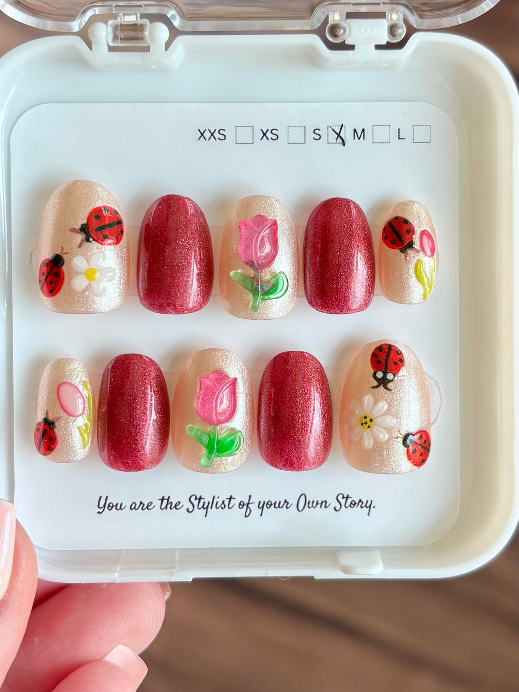 35 Press On Nail Set Size S/2