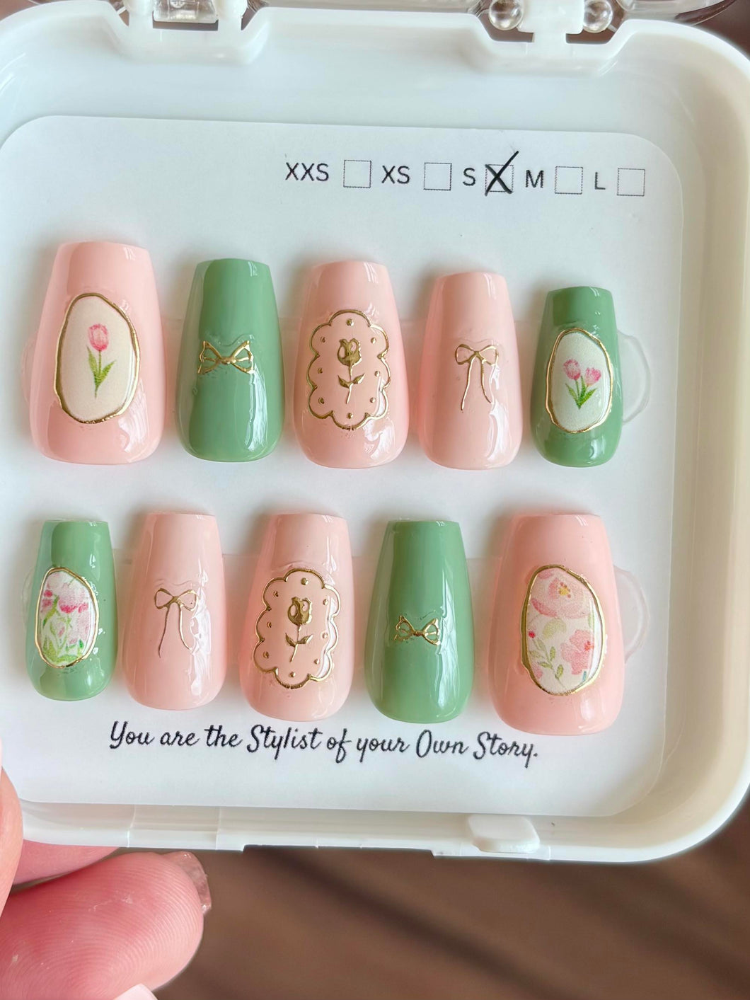 36 Press On Nail Set Size S/2