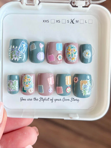 37 Press On Nail Set Size S/2