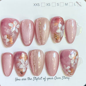 Short Almond 847-885 Design Press On Nail Selections
