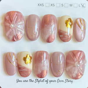 Short Oval 900-924 Design Press On Nail Selections