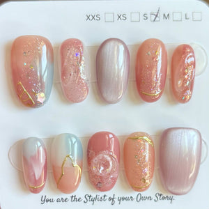 Short Oval 900-924 Design Press On Nail Selections
