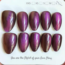 Short/ Medium Almond Cat Eye 700-722 Press On Nail Selections