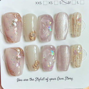 Short Coffin/Square 430-446 Press On Nail Selections