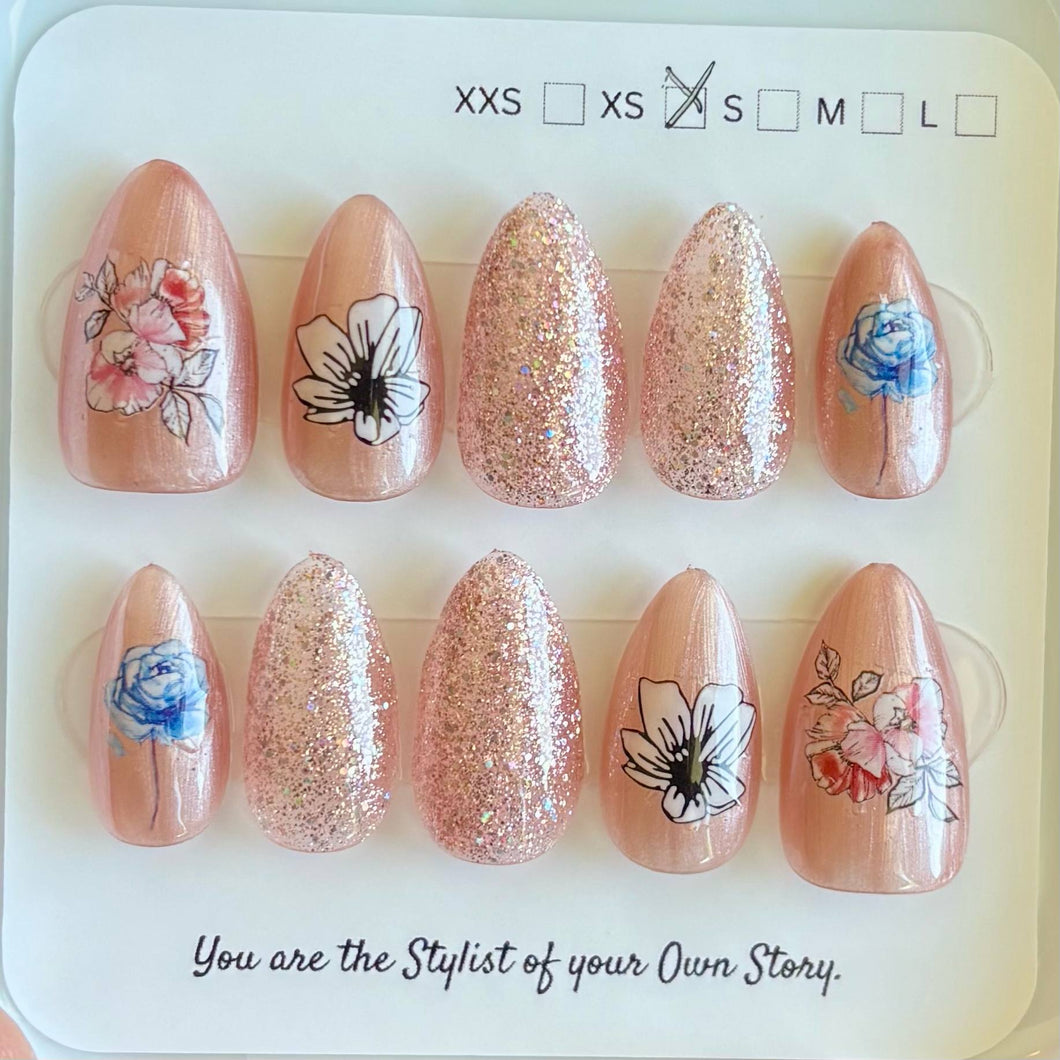 45 Press On Nail Set Size XS/3