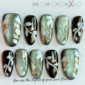 Medium Length 1001-1027 Press On Nail Selections