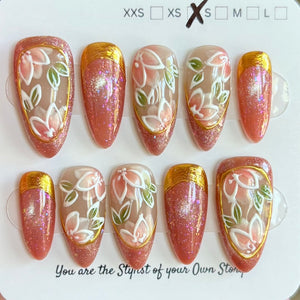Medium Length 1001-1027 Press On Nail Selections