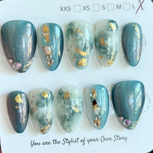 Short Almond 822-846 Design Press On Nail Selections