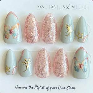 45 Press On Nail Set Size S/2