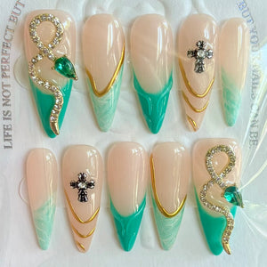 Long Length Press On Nail Selections