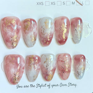 Short Almond 847-885 Design Press On Nail Selections