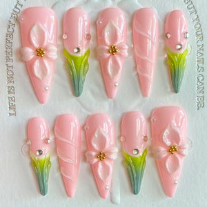 Long Length Press On Nail Selections