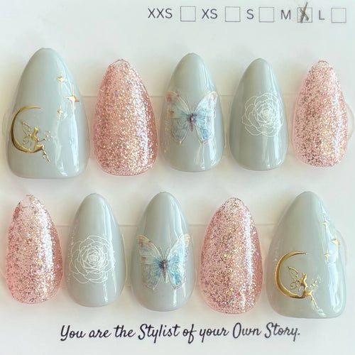48 Press On Nail Set Size M/1