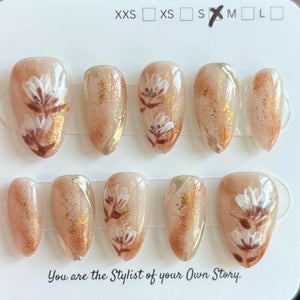 Short Almond 830-856 Design Press On Nail Selections