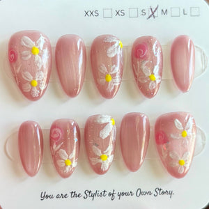 Short Almond 857-885 Design Press On Nail Selections