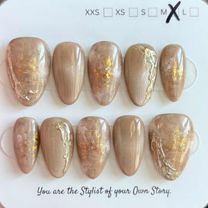 Short Almond 830-856 Design Press On Nail Selections
