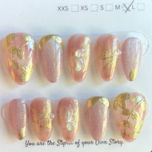 Short Almond 800-829 Design Press On Nail Selections