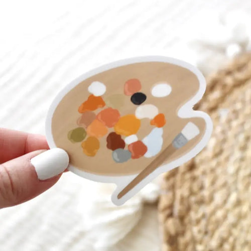 Paint Palette Sticker, 2.75x2.25in
