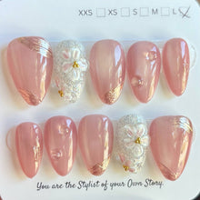 Short Almond 800-829 Design Press On Nail Selections