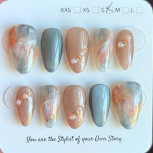 Short Almond 800-829 Design Press On Nail Selections