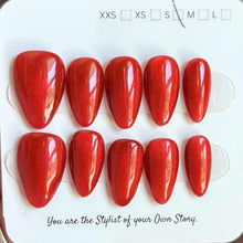 Short/ Medium Almond Cat Eye 700-722 Press On Nail Selections