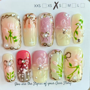 Medium Length 1001-1027 Press On Nail Selections