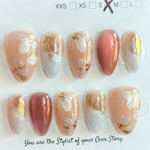 Short Almond 847-885 Design Press On Nail Selections