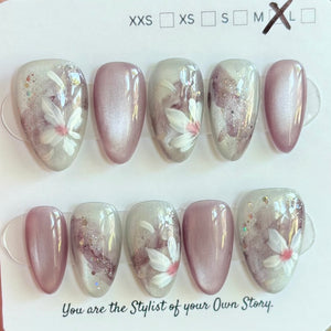 Short Almond 847-885 Design Press On Nail Selections