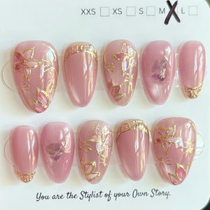 Short Almond 822-846 Design Press On Nail Selections