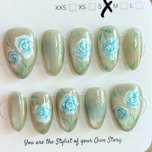 Short Almond 822-846 Design Press On Nail Selections